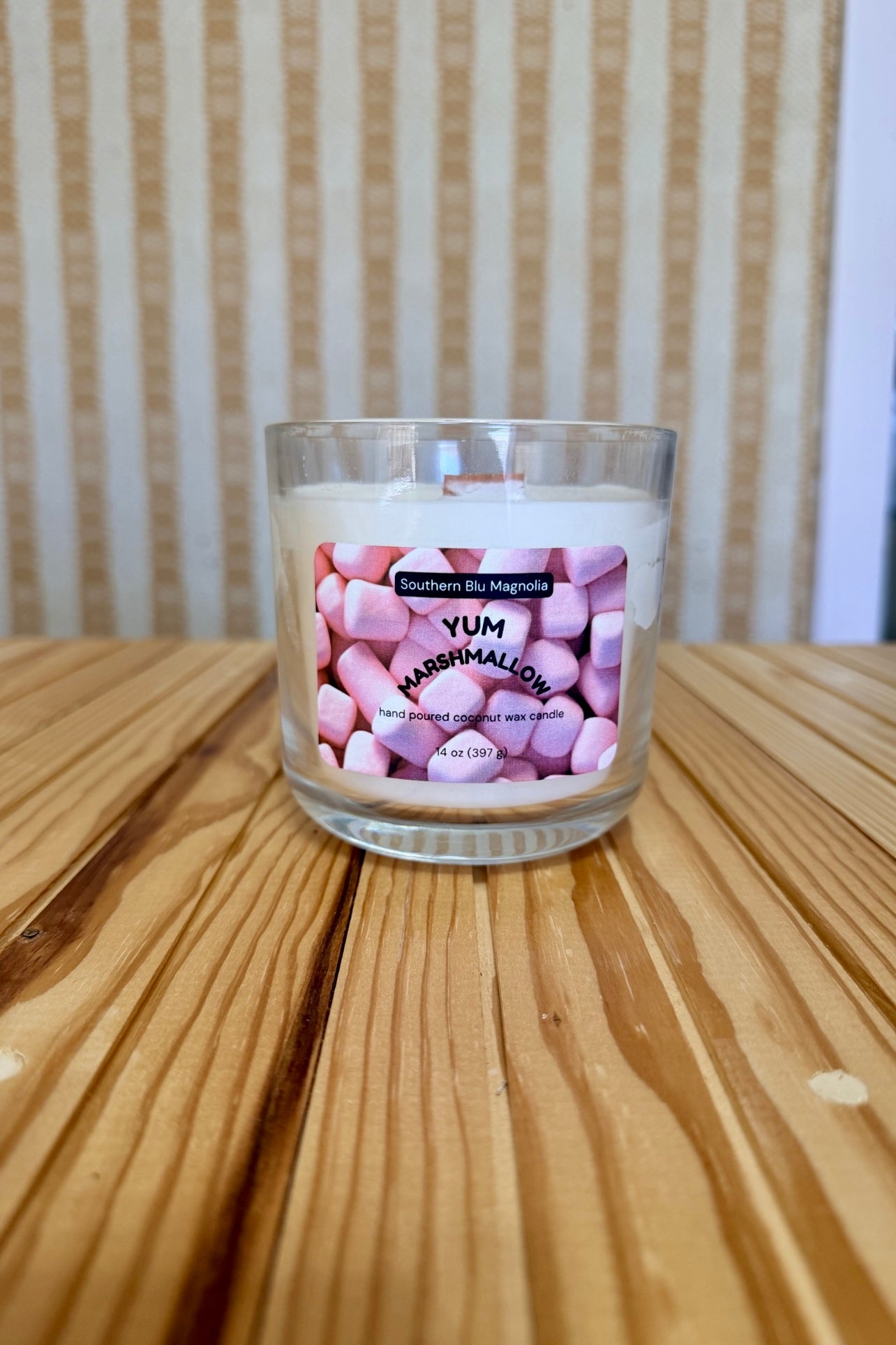 YUM MARSHMALLOW Coconut Wax Candle